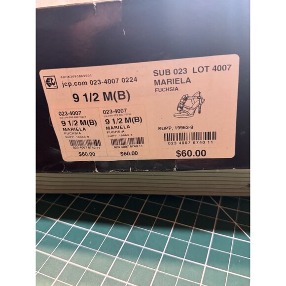 Jacqueline Ferrar Womens Burgundy Satin Strappy Heeled Sandals Size 8 - Picture 6 of 10